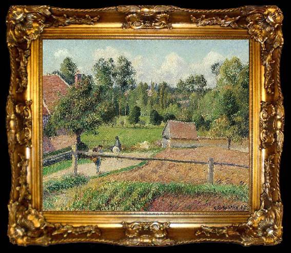 framed  Camille Pissarro View from the Artist